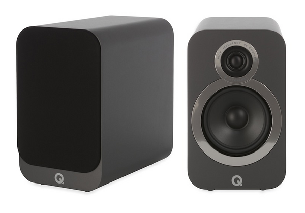 Q Acoustics 3030i BookShelf Speakers - Grey - Pair