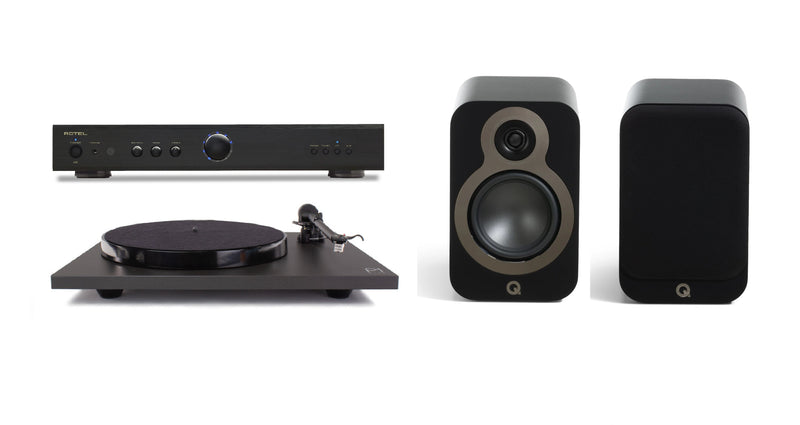 Rotel, Rega & Q Acoustics Vinyl HiFi System