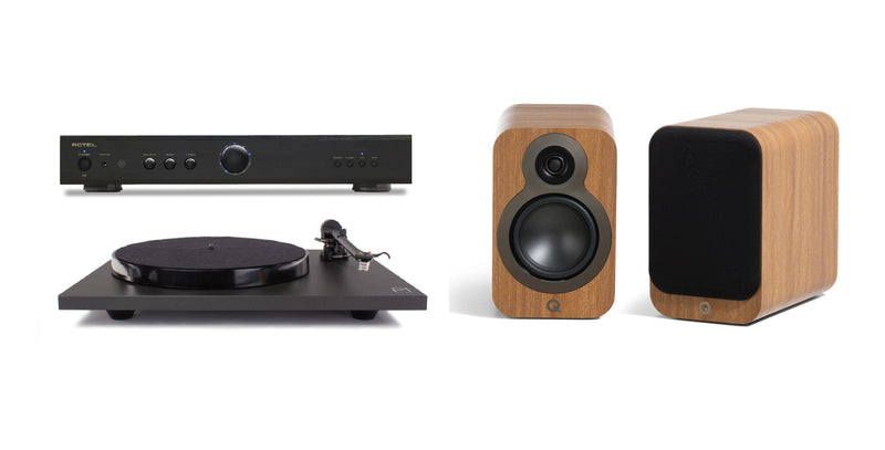 Rotel, Rega & Q Acoustics Vinyl HiFi System