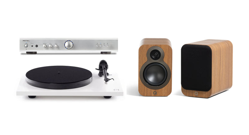 Rotel, Rega & Q Acoustics Vinyl HiFi System