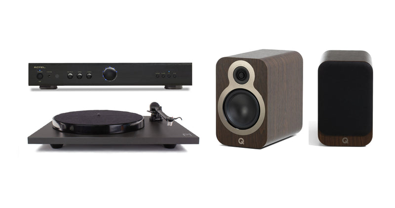 Rotel, Rega & Q Acoustics Vinyl HiFi System