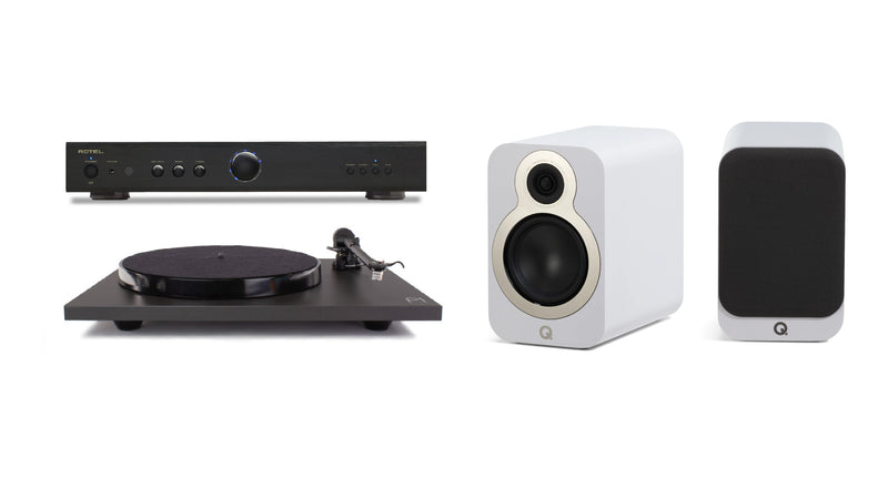 Rotel, Rega & Q Acoustics Vinyl HiFi System