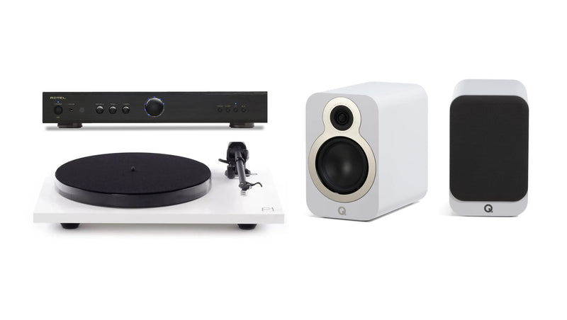 Rotel, Rega & Q Acoustics Vinyl HiFi System