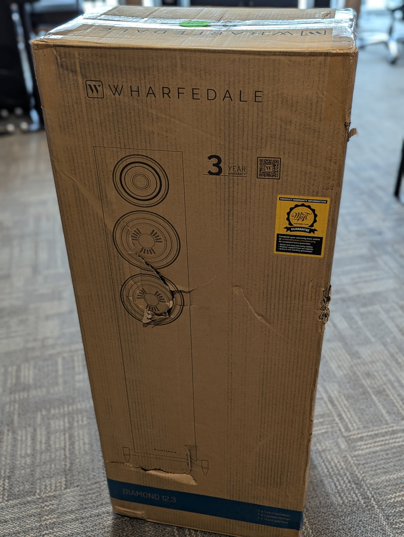 Wharfedale Diamond 12.3 Tower Speakers - Pair - Box Damaged