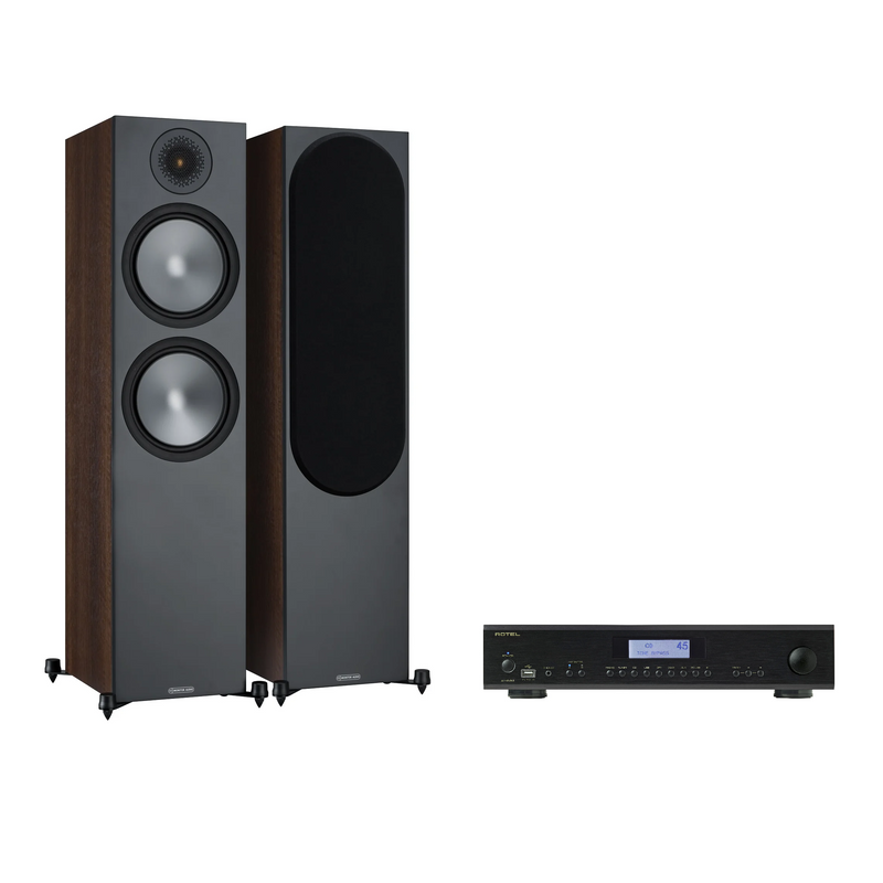 Rotel A14MKII & Monitor Audio Bronze 500 Stereo Package