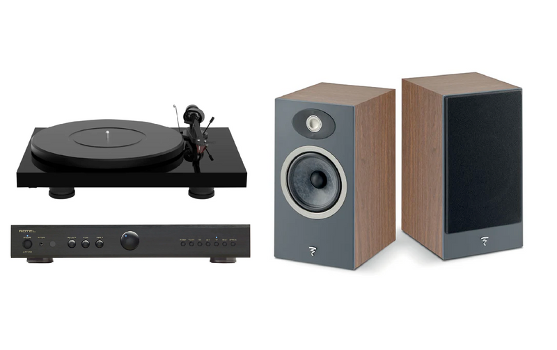 Rotel, Focal & Pro-Ject Vinyl HiFi System