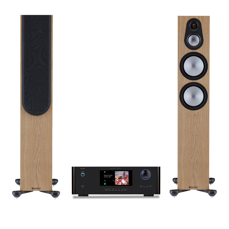 Rotel RAS-5000 & Monitor Audio Silver 300 Streaming HiFi system