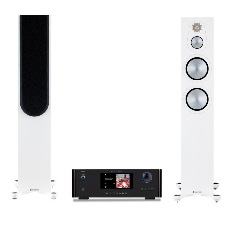 Rotel RAS-5000 & Monitor Audio Silver 300 Streaming HiFi system